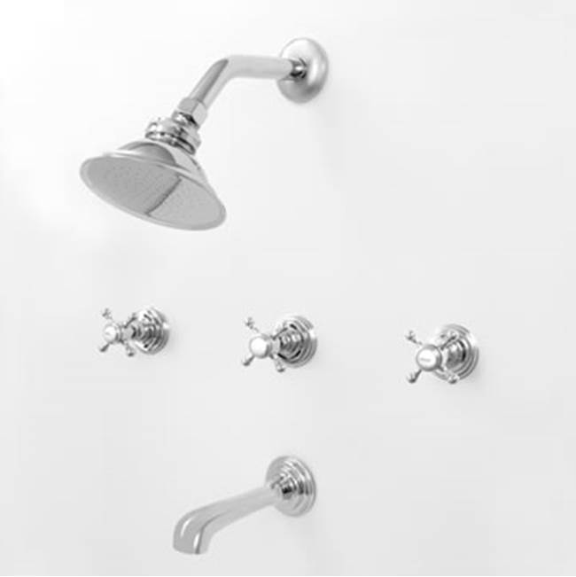 Sigma 3 Valve Tub & Shower Set TRIM (Includes HAF and Wall Tub Spout) SUSSEX SATIN NICKEL .69