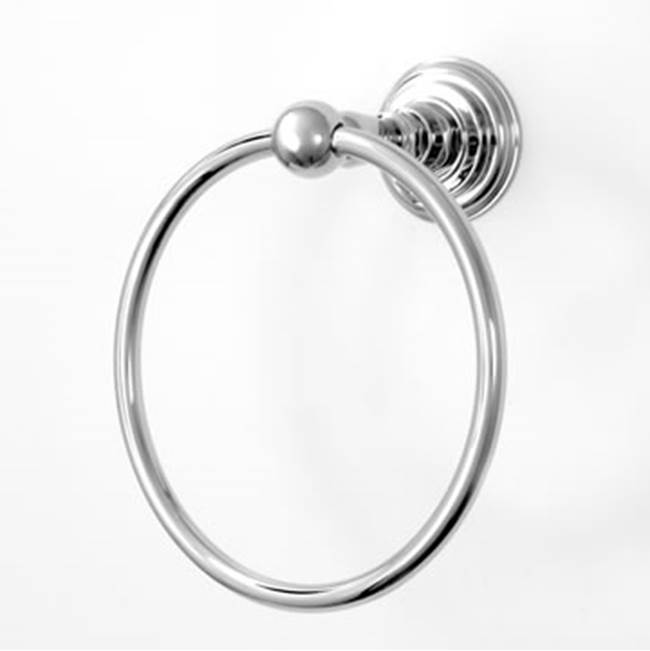 Sigma Series 18 Towel Ring w/bracket UNCOATED POLISHED BRASS .33