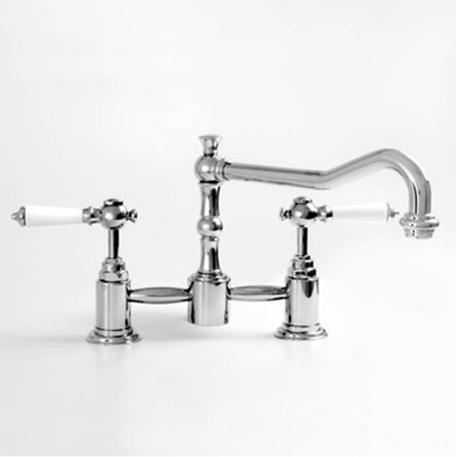 Sigma Pillar Style Kitchen Faucet W/ Swivel Spout Waldorf Antique Cooper .59