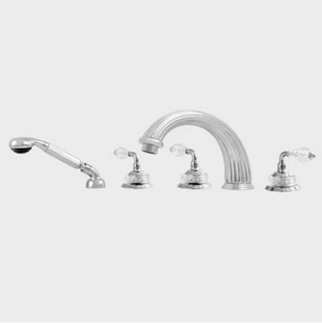 Sigma Roman Tub Set TRIM with Deckmount Handshower LUXEMBOURG BRUSHED BRONZE PVD .23