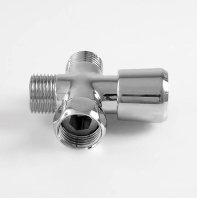 Sigma Push Pull diverter for Exposed Shower Neck 1/2'' NPT. Swivels and diverts water Handshower Wands SIGMA GOLD PVD .44