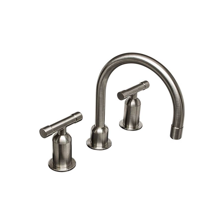 Sonoma Forge Wherever Widespread Deck Mount Lav Faucet With Fixed Gooseneck Spout 6-1/2'' Center To Aerator 3-1/2'' Spout Height