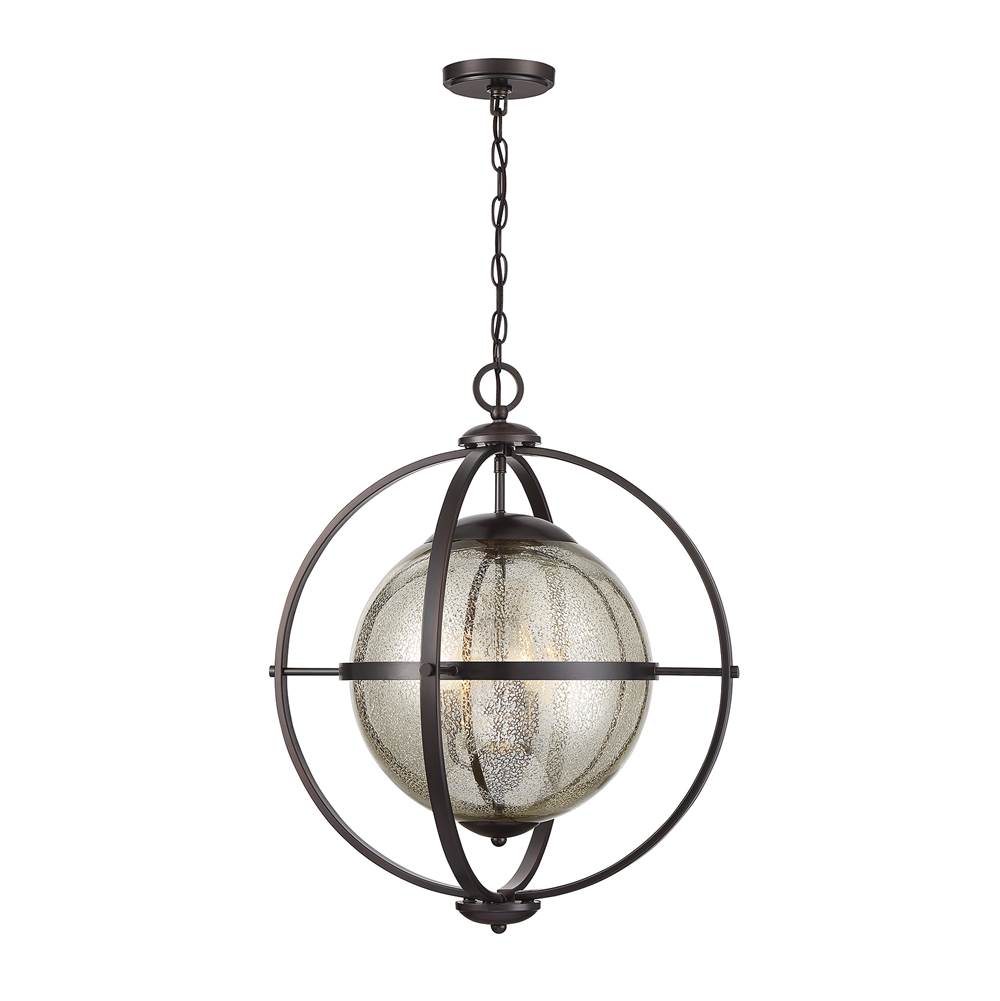 Savoy House Pearl 3-Light Pendant in Oiled Burnished Bronze