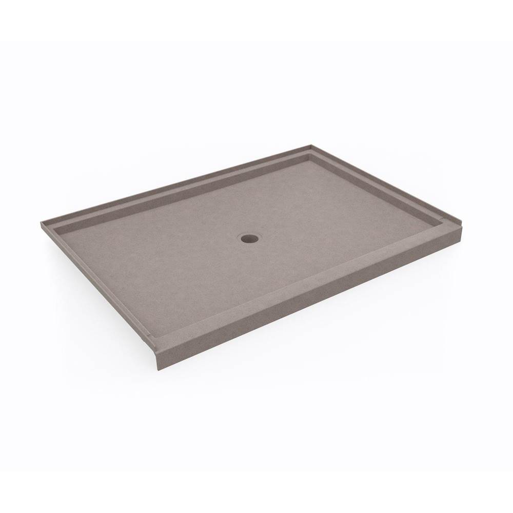 Swan SS-4260 42 x 60 Swanstone® Alcove Shower Pan with Center Drain Clay