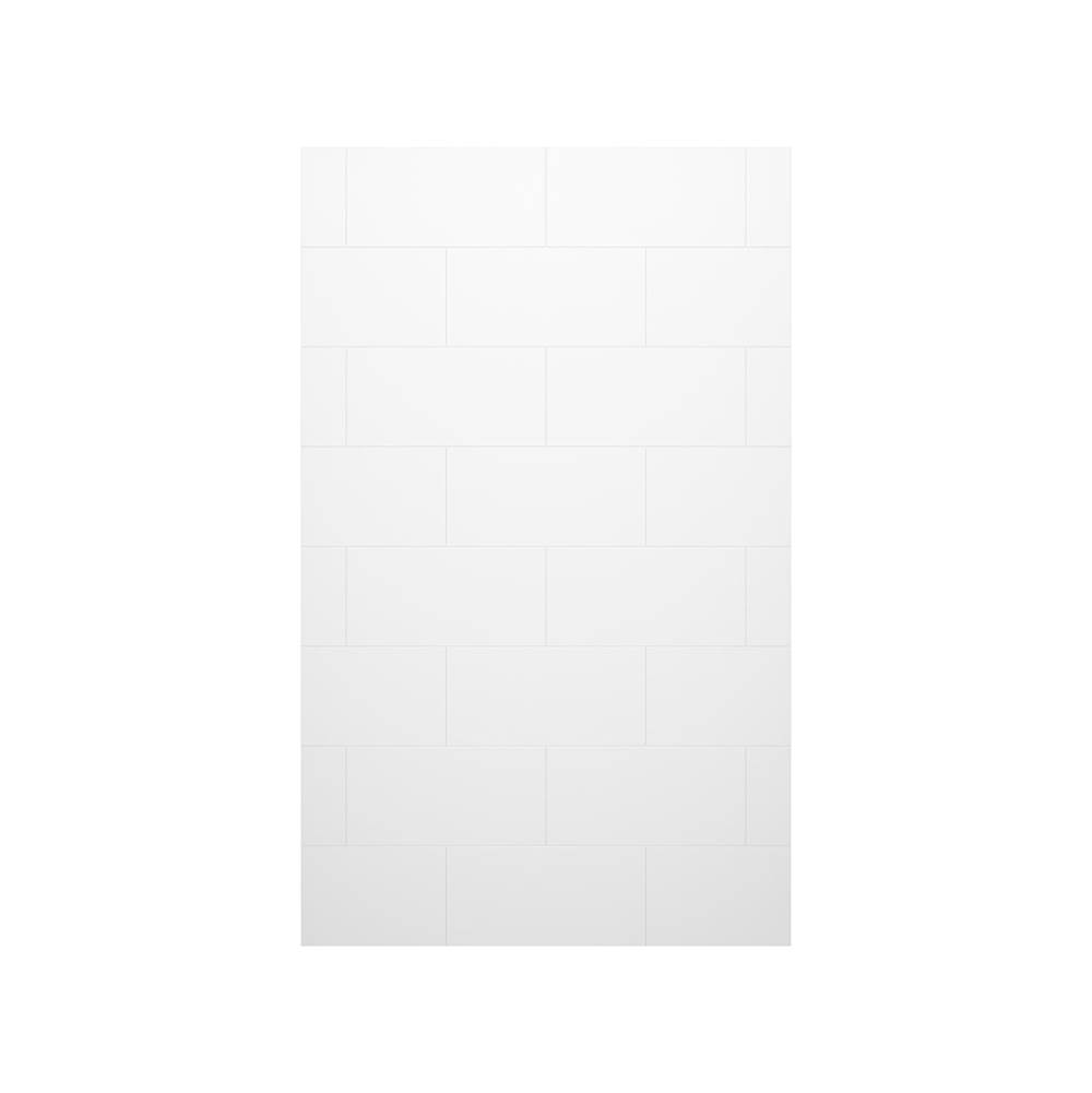 Swan TSMK-7232-1 32 x 72 Swanstone® Traditional Subway Tile Glue up Bathtub and Shower Single Wall Panel in White
