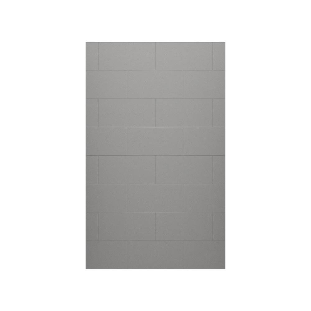 Swan TSMK-8430-1 30 x 84 Swanstone® Traditional Subway Tile Glue up Bathtub and Shower Single Wall Panel in Ash Gray