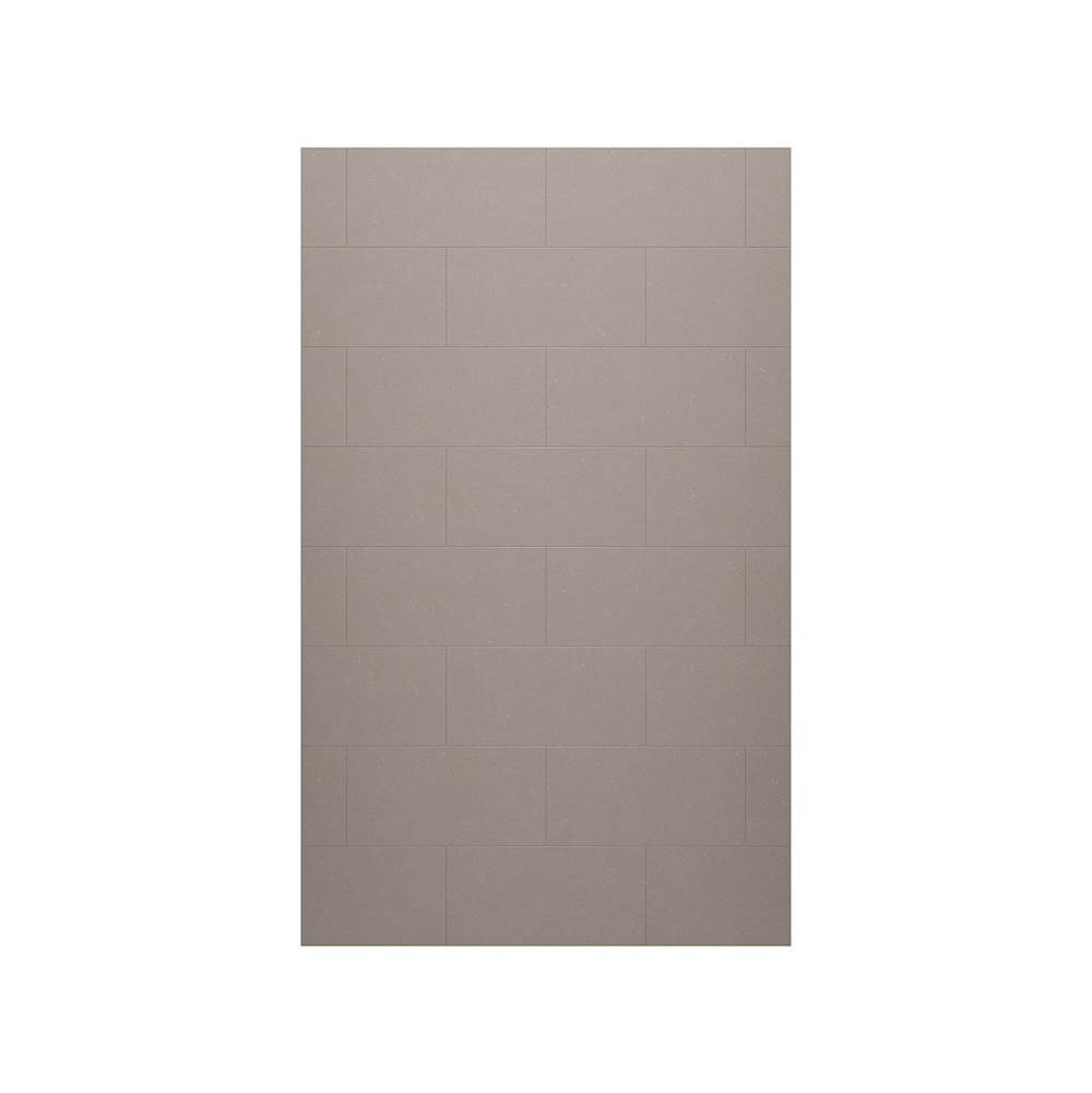Swan TSMK-9634-1 34 x 96 Swanstone® Traditional Subway Tile Glue up Bathtub and Shower Single Wall Panel in Clay