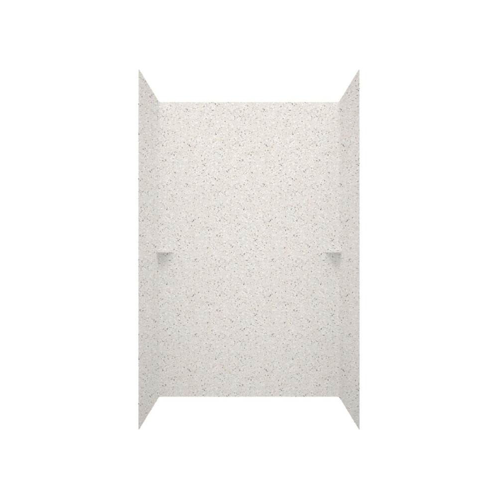 Swan SK-363696 36 x 36 x 96 Swanstone® Smooth Glue up Shower Wall Kit in Bermuda Sand
