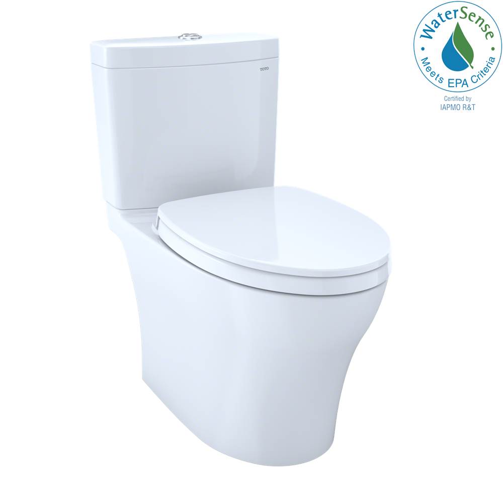 TOTO Toto Aquia Iv Washlet+ Two-Piece Elongated Dual Flush 1.28 And 0.9 Gpf Toilet With Cefiontect, Cotton White