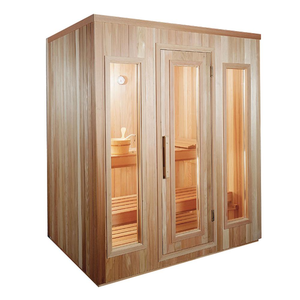 ThermaSol Traditional Sauna Room - Modular - 4x6 - 4.5kW Heater