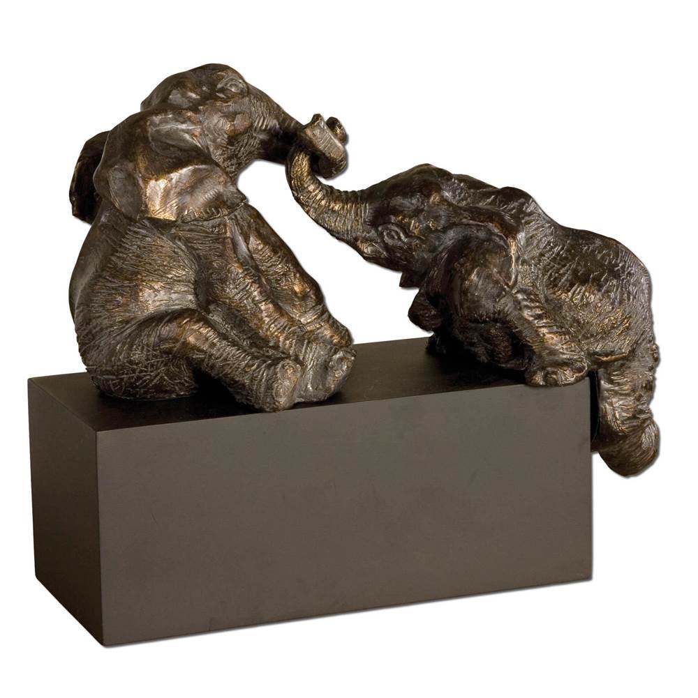 Uttermost Uttermost Playful Pachyderms Bronze Figurines
