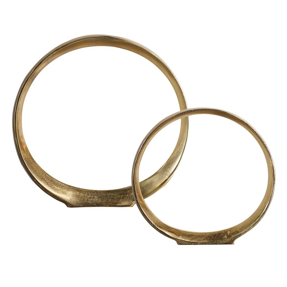 Uttermost Uttermost Jimena Gold Ring Sculptures Set/2