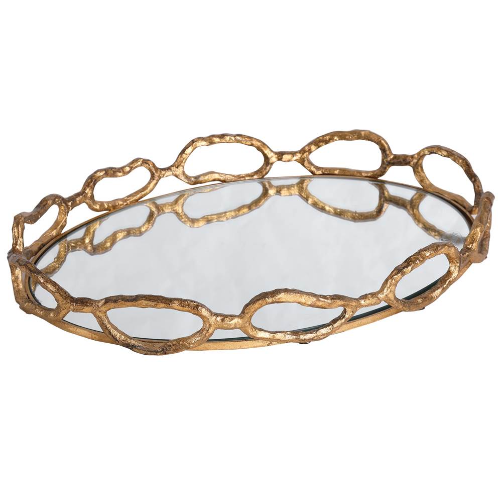 Uttermost Uttermost Cable Chain Mirrored Tray