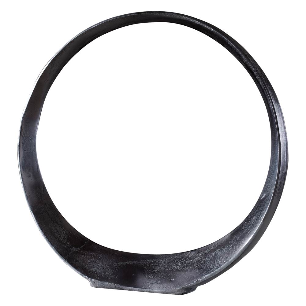 Uttermost Uttermost Orbits Black Nickel Large Ring Sculpture