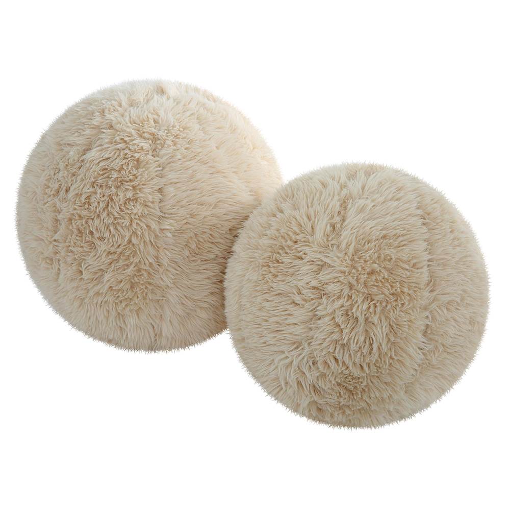 Uttermost Uttermost Abide Ball Sheepskin Pillows, Set/2