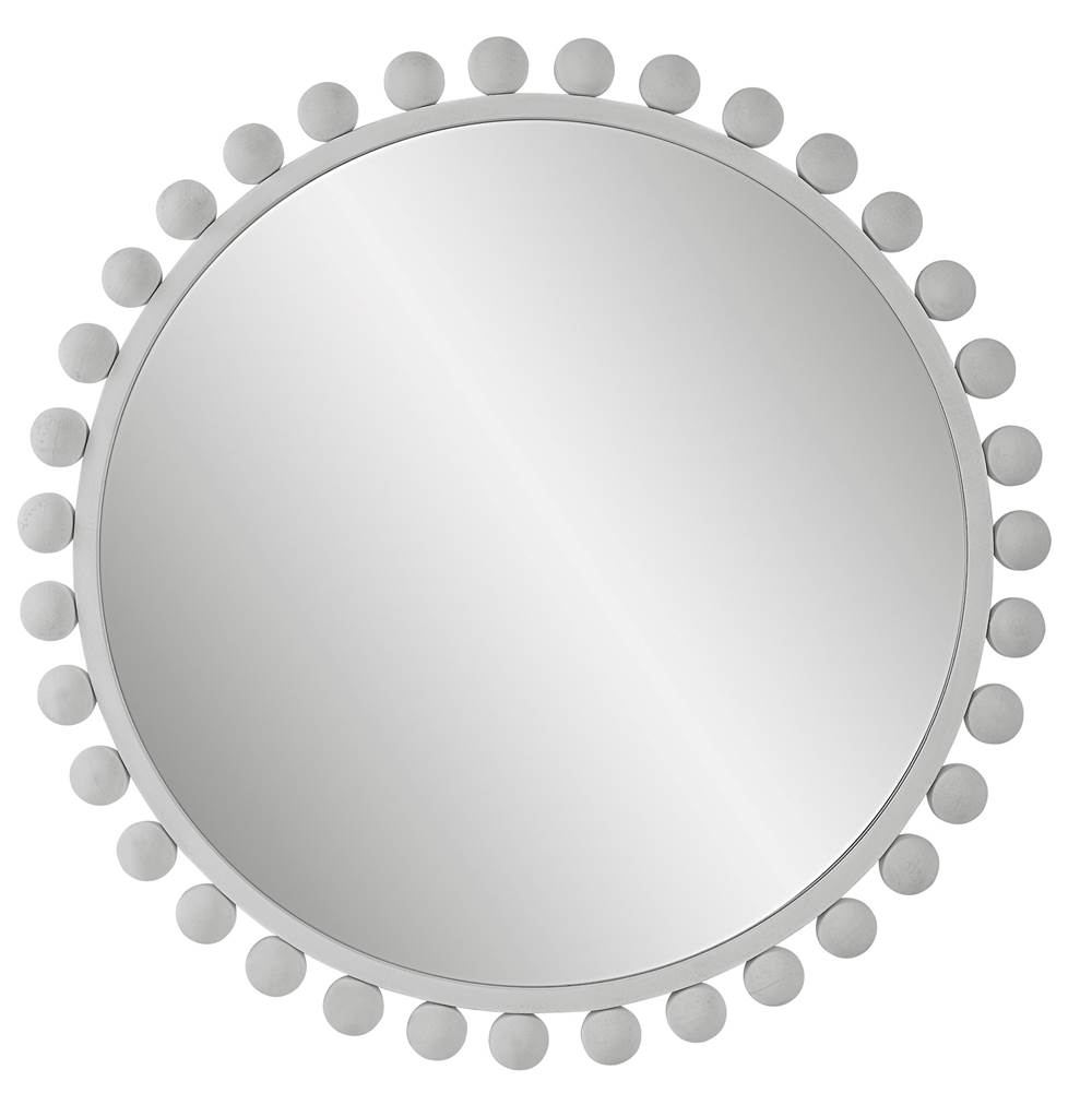 Uttermost Uttermost Cyra White Round Mirror