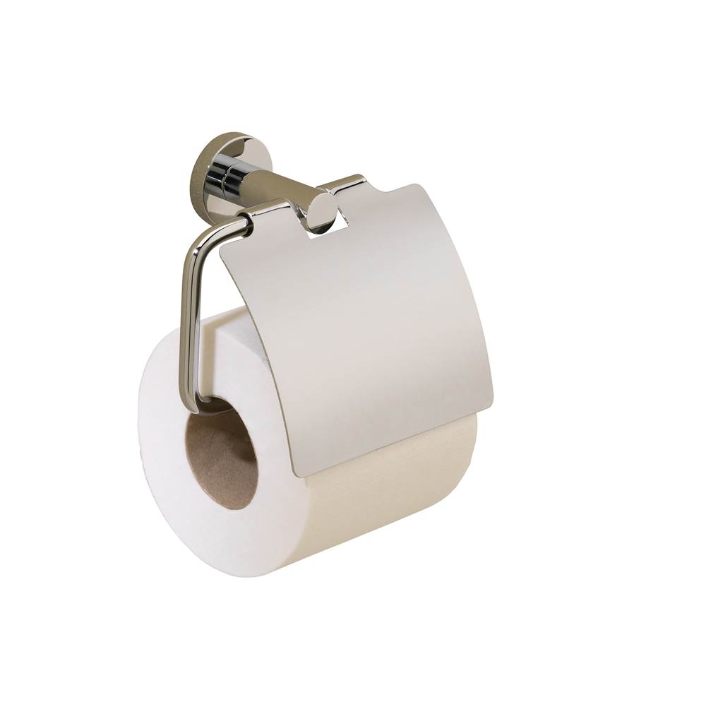 Valsan Porto 24K Gold Toilet Roll Holder W/Lid