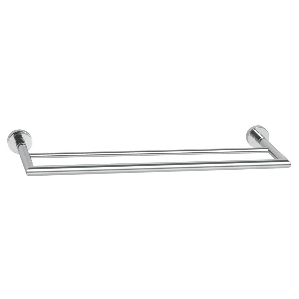 Valsan Axis Unlacquered Brass Double Towel Rail 24''