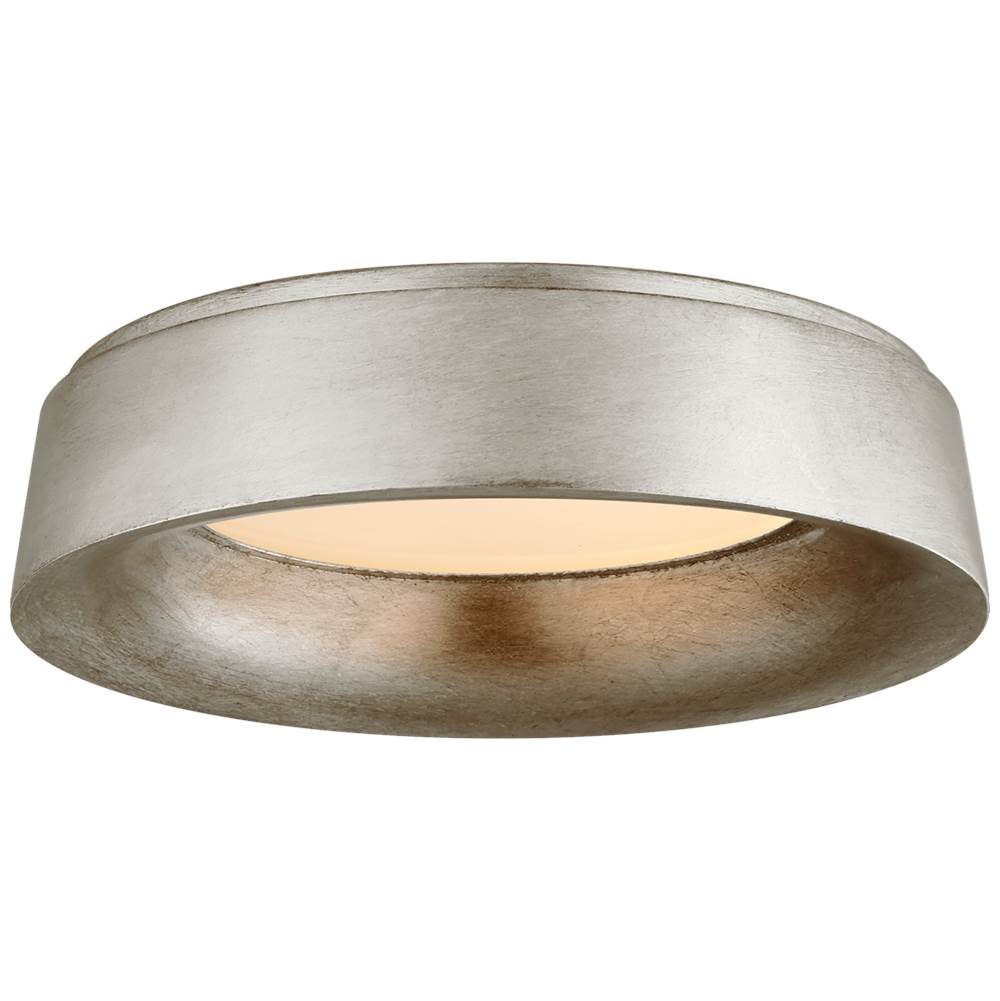 Visual Comfort Signature Collection Halo Large Flush Mount in Burnished Silver Leaf