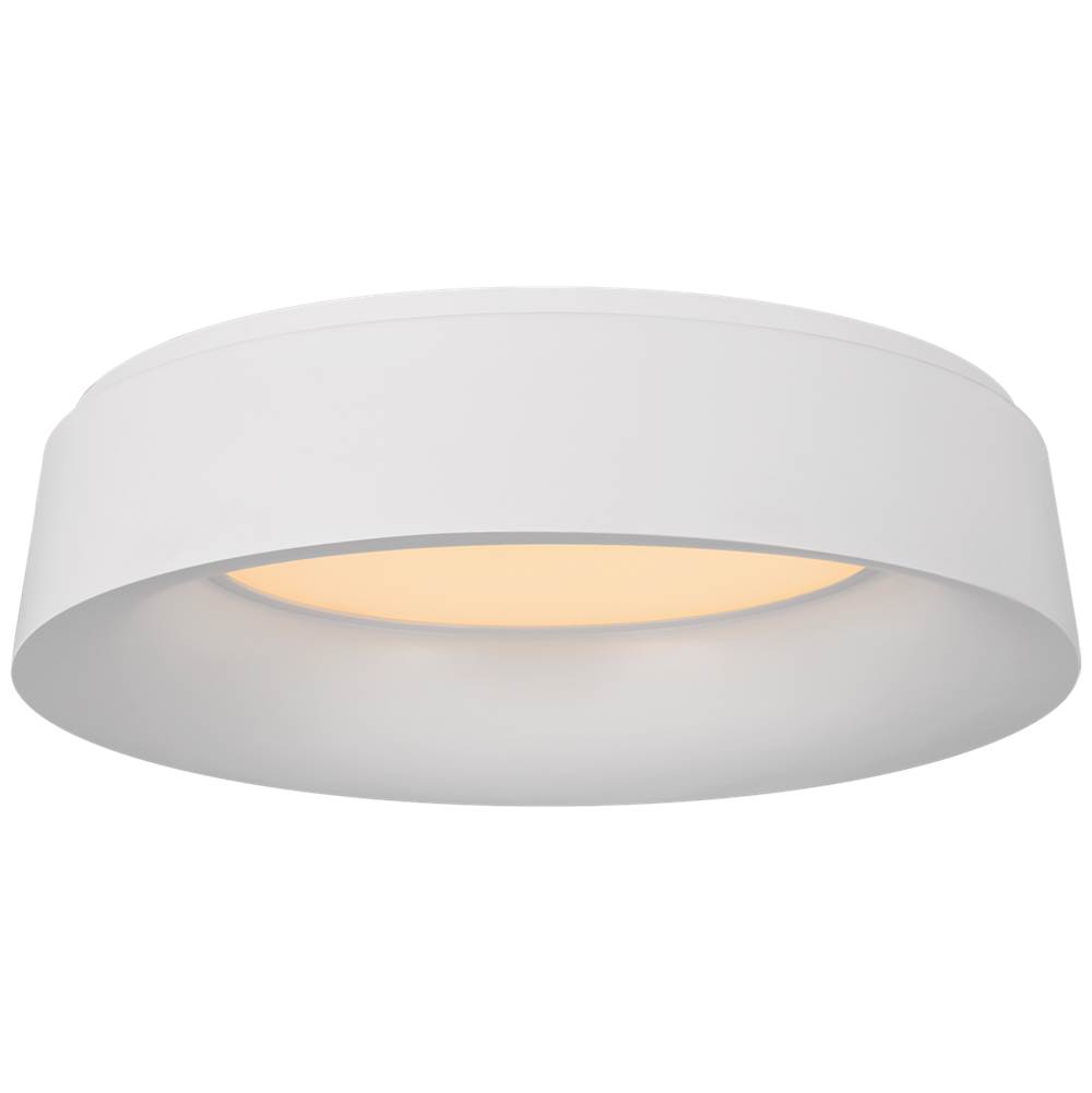 Visual Comfort Signature Collection Halo Large Flush Mount in Matte White