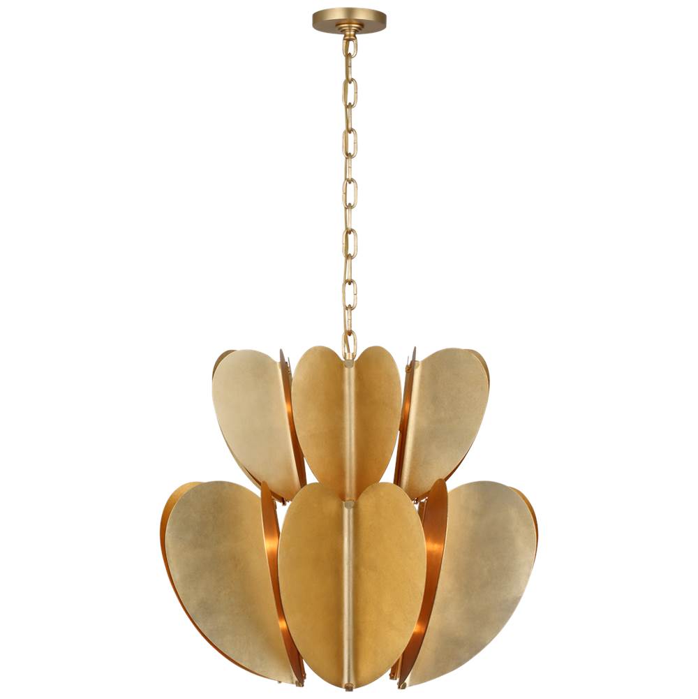 Visual Comfort Signature Collection Danes Two Tier Chandelier in Gild