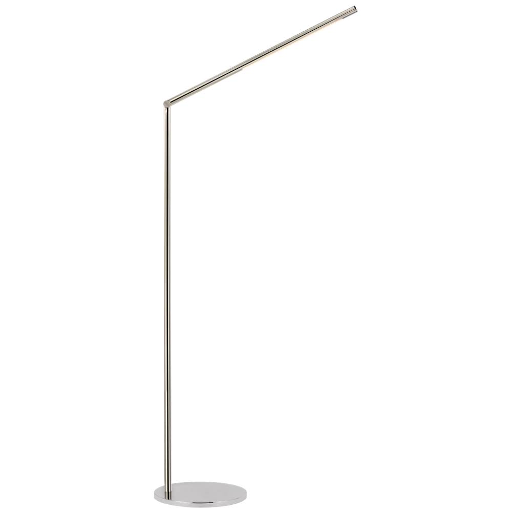 Visual Comfort Signature Collection Cona Large Articulating Floor Lamp in Polished Nickel
