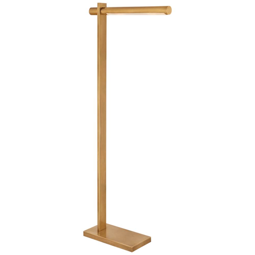 Visual Comfort Signature Collection Axis Pharmacy Floor Lamp in Antique-Burnished Brass
