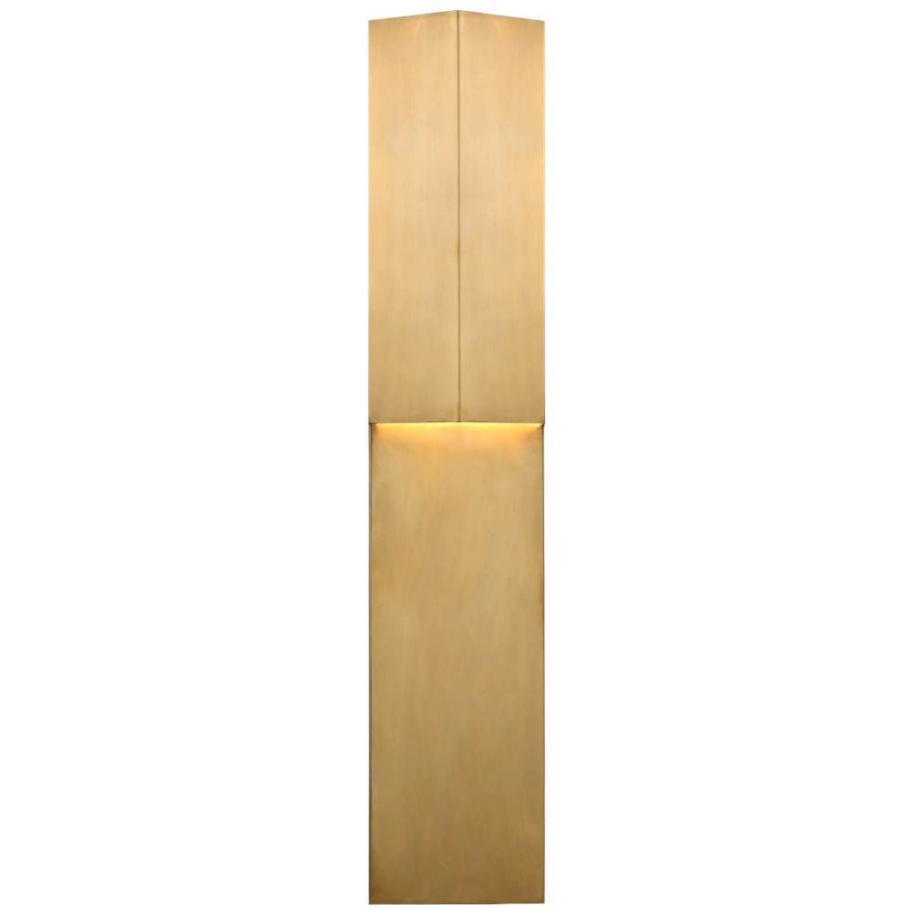 Visual Comfort Signature Collection Rega 24'' Folded Sconce in Antique-Burnished Brass