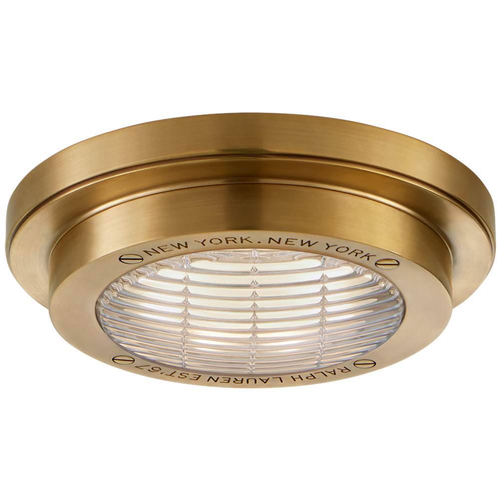 Visual Comfort Signature Collection Grant 6.25'' Solitaire Flush Mount in Natural Brass
