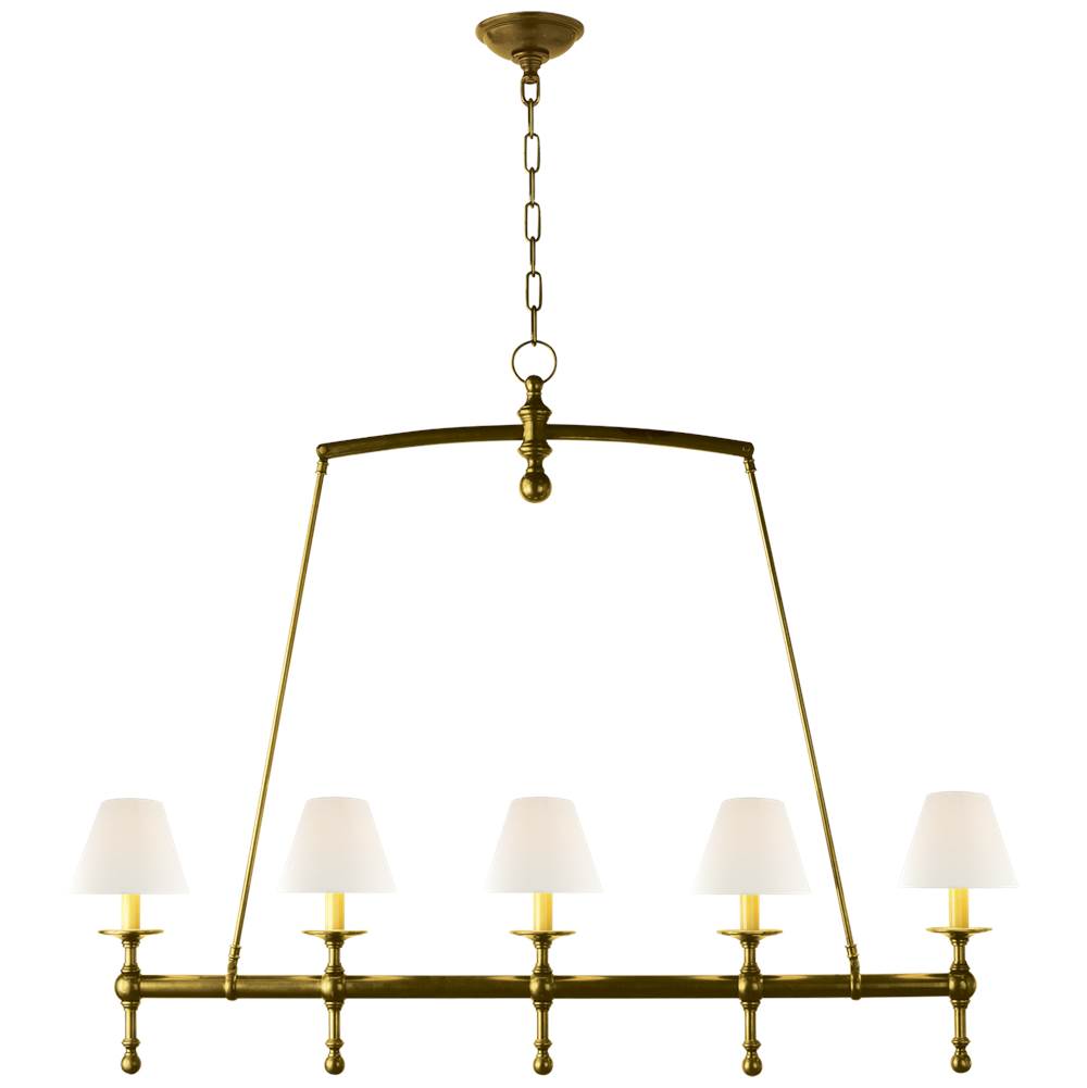 Visual Comfort Signature Collection Classic Linear Chandelier