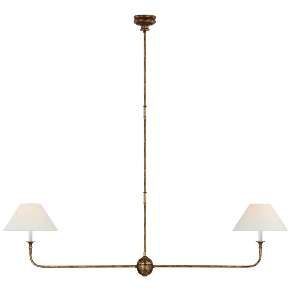 Visual Comfort Signature Collection Piaf Large Two Light Linear Pendant