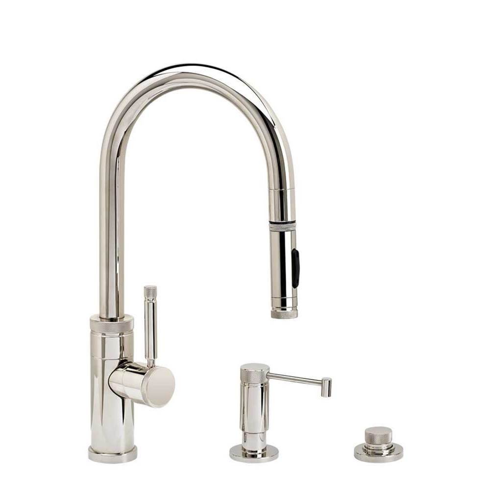 Waterstone Waterstone Industrial Prep Size PLP Pulldown Faucet - Toggle Sprayer - 3pc. Suite