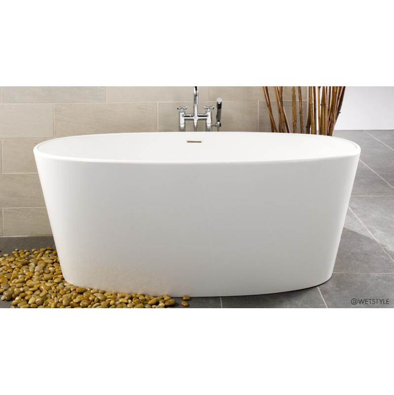 WETSTYLE Ove Bath 66.25 X 30 X 24.75 - Fs - Built In Sb O/F & Drain - Copper Conn - White Matte