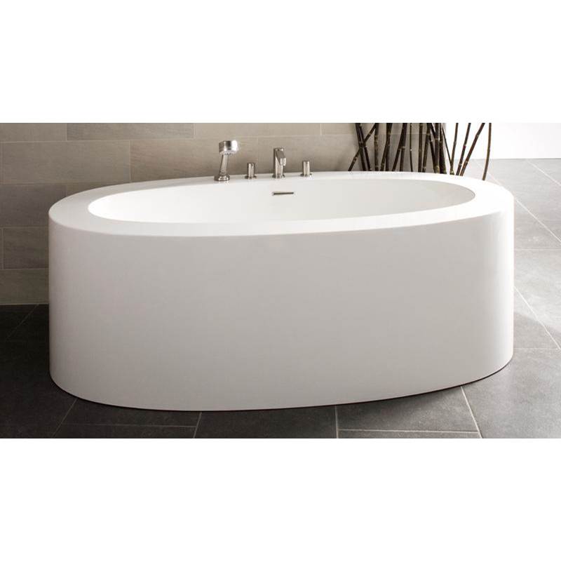 WETSTYLE Ove Bath 72 X 36 X 24 - Fs - Built In Nt O/F & Mb Drain - Copper Conn - White Matte