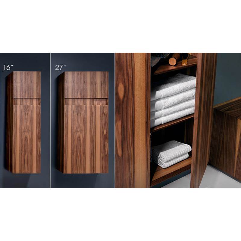 WETSTYLE Furniture ''M'' - Linen Cabinet 27 X 60 - Walnut Chocolate
