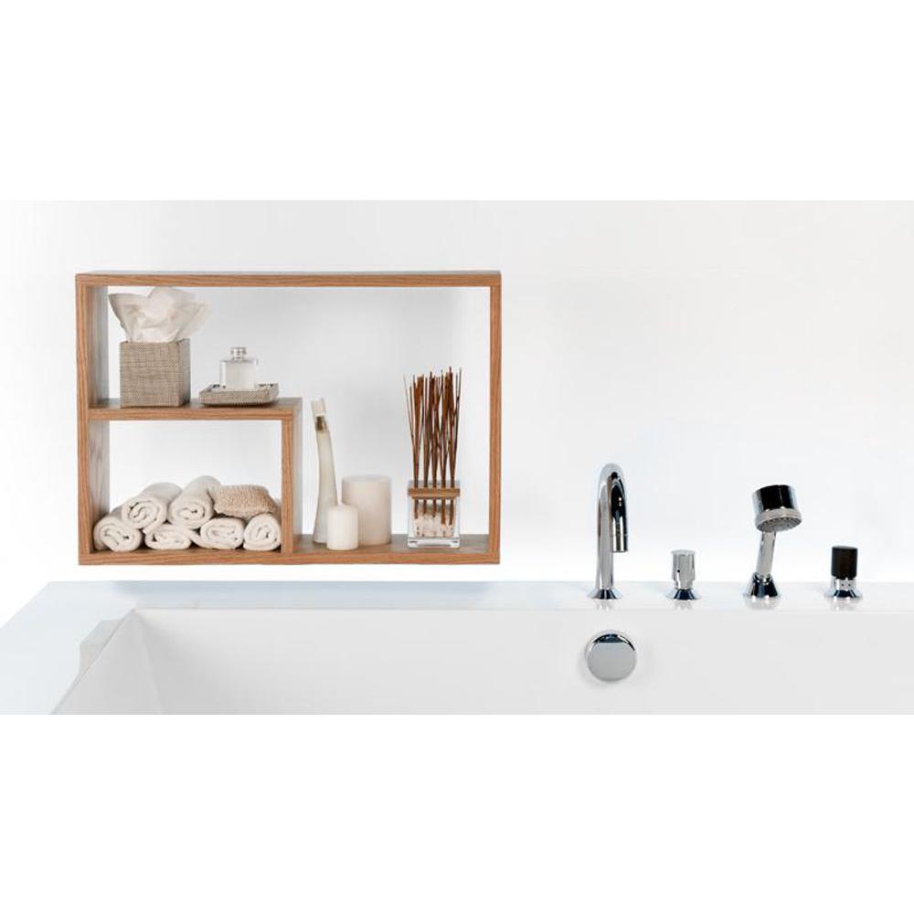 WETSTYLE Furniture Niche - Wall Mounted - 26 X 18 - For Bc01, Bc02, Bc05 & Bc10 Bath - Oak Smoked