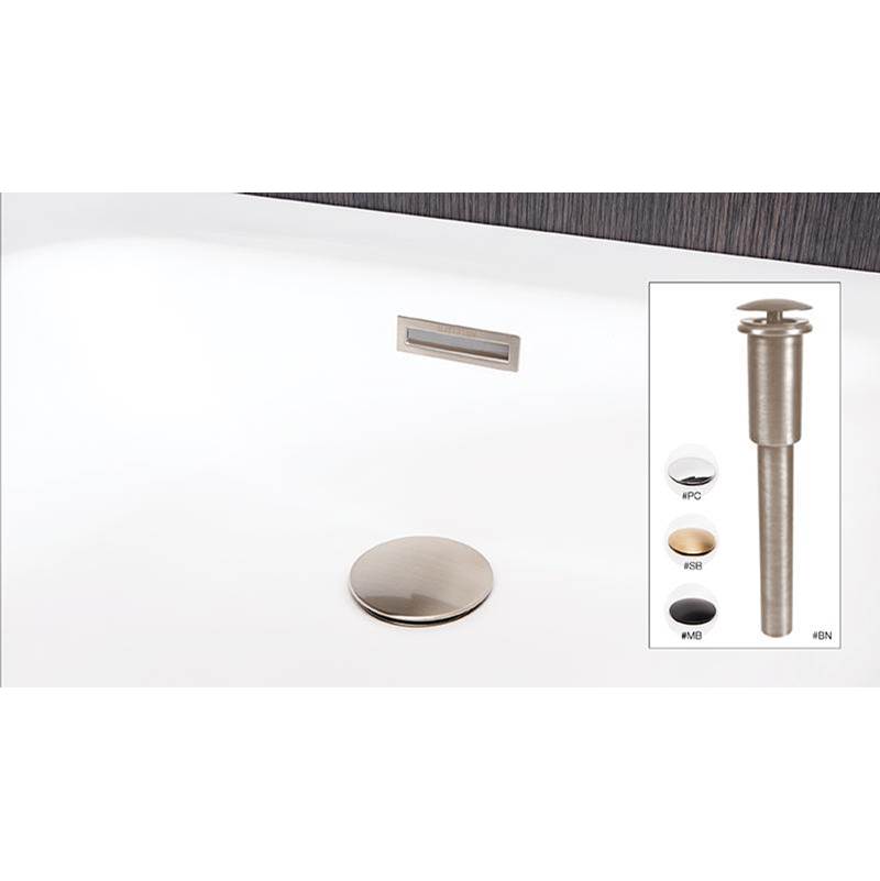 WETSTYLE Dome Style Lav Drain Without O/F - Pc - Polished Chrome