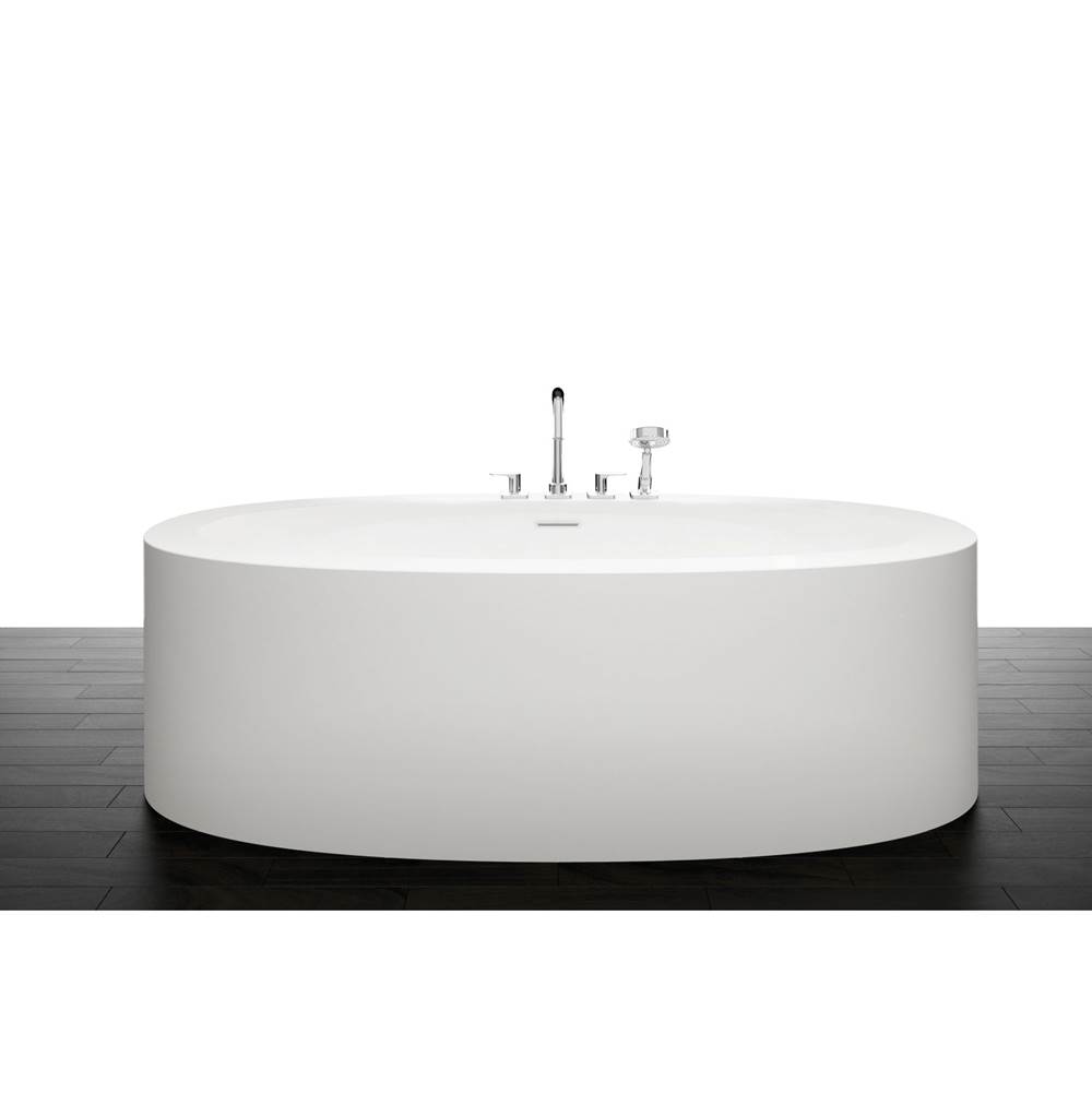 WETSTYLE Ove Bath 72 X 36 X 22 - Fs - Built In Sb O/F & Drain - White True High Gloss